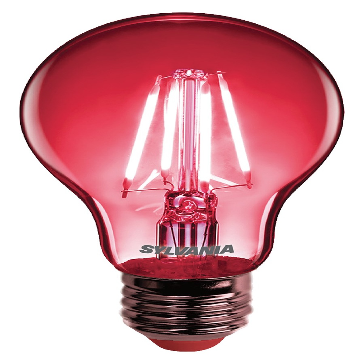 Sylvania E27 LED Bulbs 4 W, Red, Pear shape