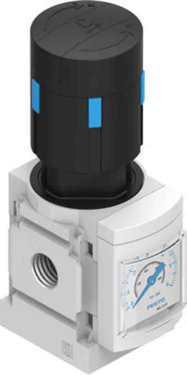 Festo G 1/8 Pneumatic Regulator - 0.3bar to 4bar, 14bar max. input, 529422