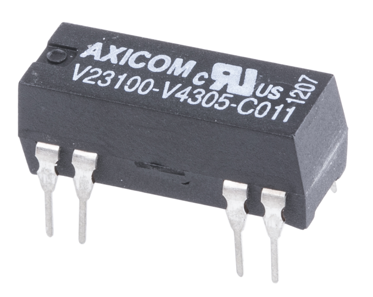 TE Connectivity PCB Mount Reed Relay, 5V dc Coil, SPDT, 175V dc Max, 200Ω