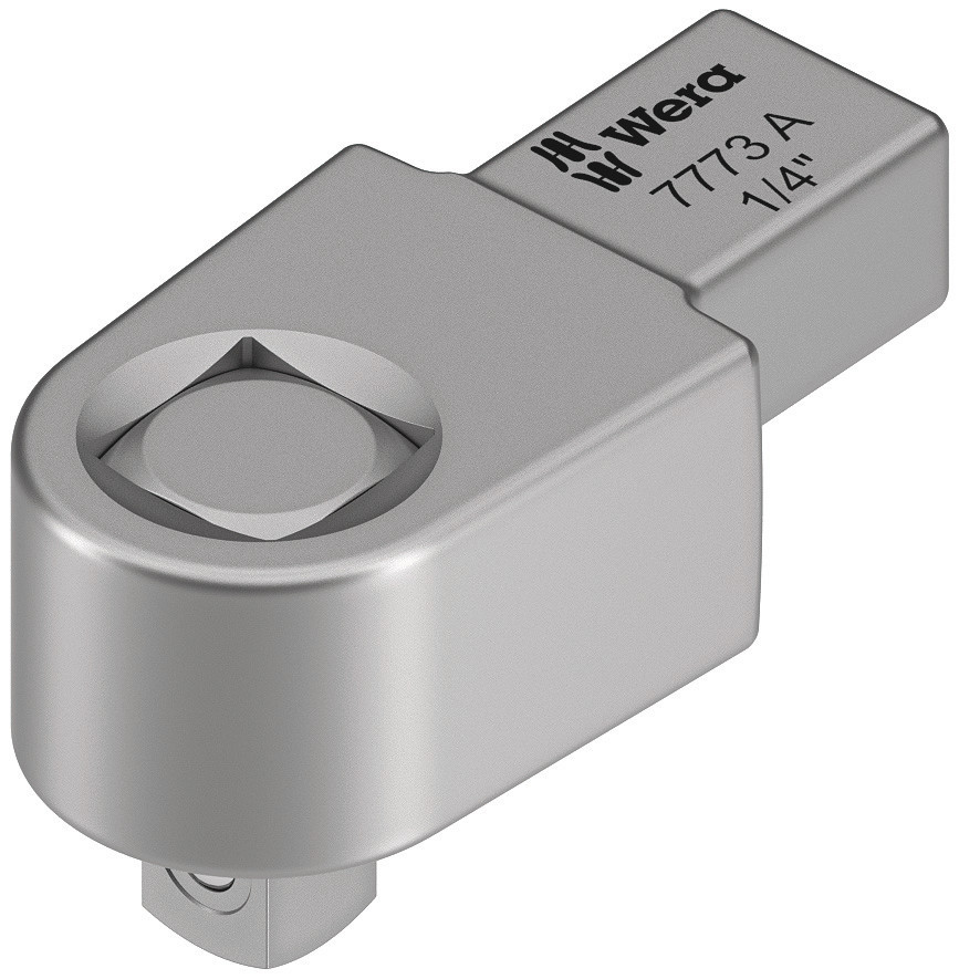 Wera 7773 Series Series Square Square drive insert, 1/4 in, 9 x 12mm Insert