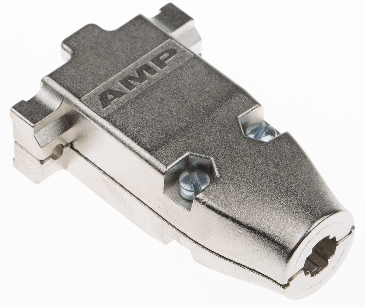 TE Connectivity AMPLIMITE Series Zinc D Sub Backshell, 9 Way