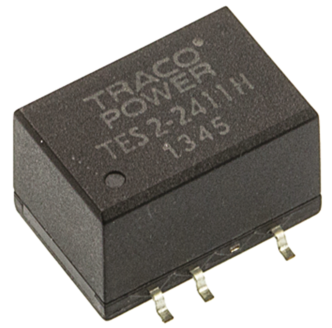 TRACOPOWER TES 2H DC-DC Converter, 5V dc/ 400mA Output, 21.6 → 26.4 V dc Input, 2W, Surface Mount, +85°C Max