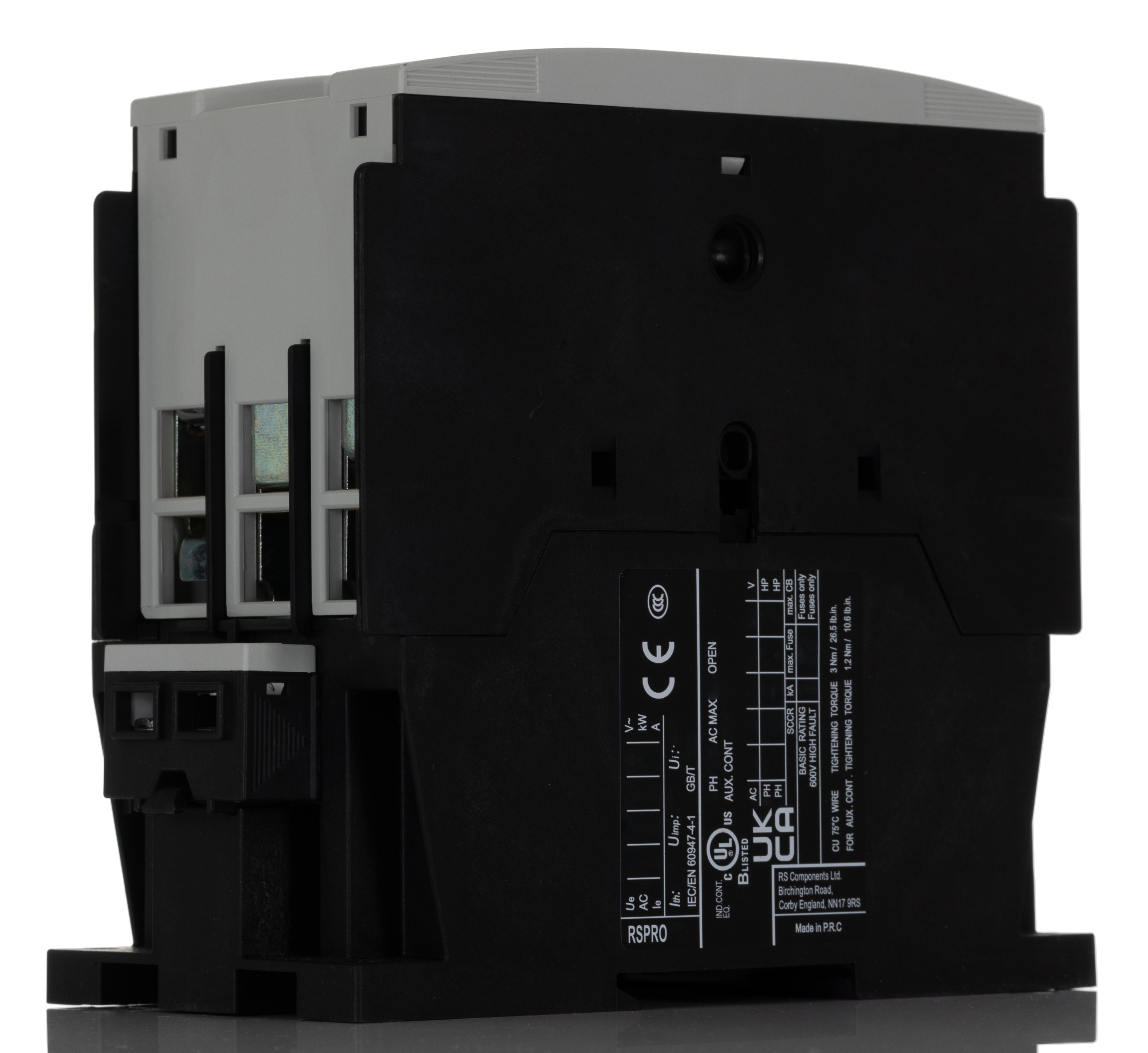 RS PRO Contactor, 230 V ac Coil, 3-Pole, 72 A, 37 kW 24 V, 1 NO/1 NC, 690V