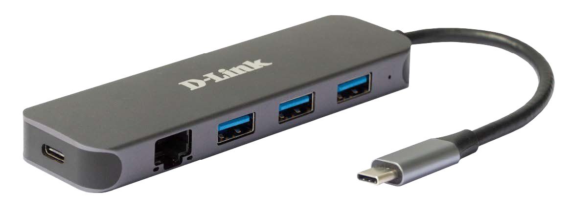 D-Link 4 Port USB 1.1, USB 2.0, USB 3.0 USB C USB C Hub, USB Bus Powered, 118 x 35 x 13.5mm