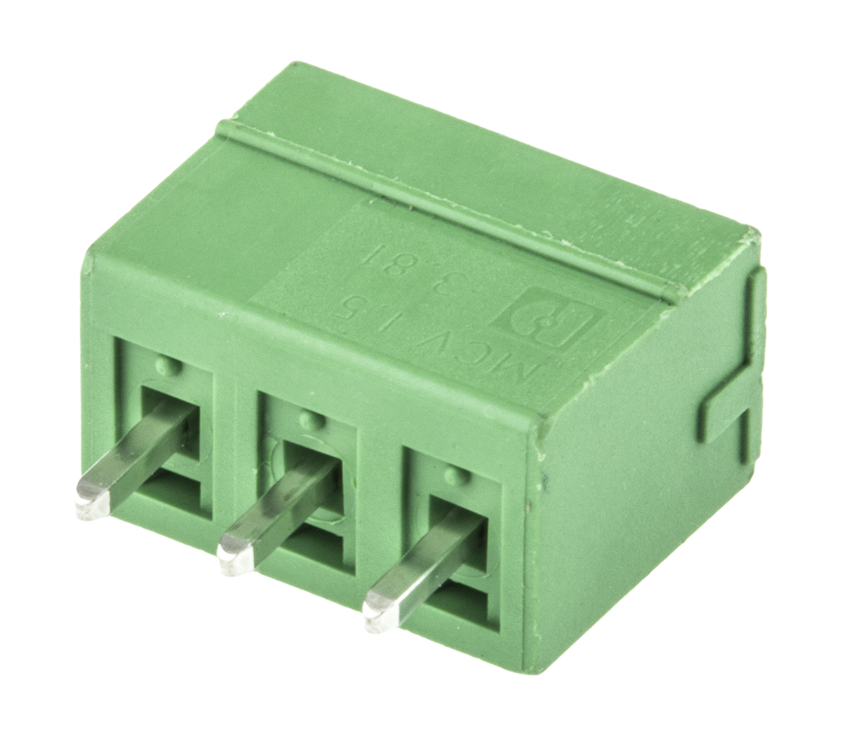 Phoenix Contact, 3.81mm Pitch, MCV 1.5/ 3-G-3.81, 3 Way, , Pluggable Terminal Block, Header, Wave Soldering, Solder