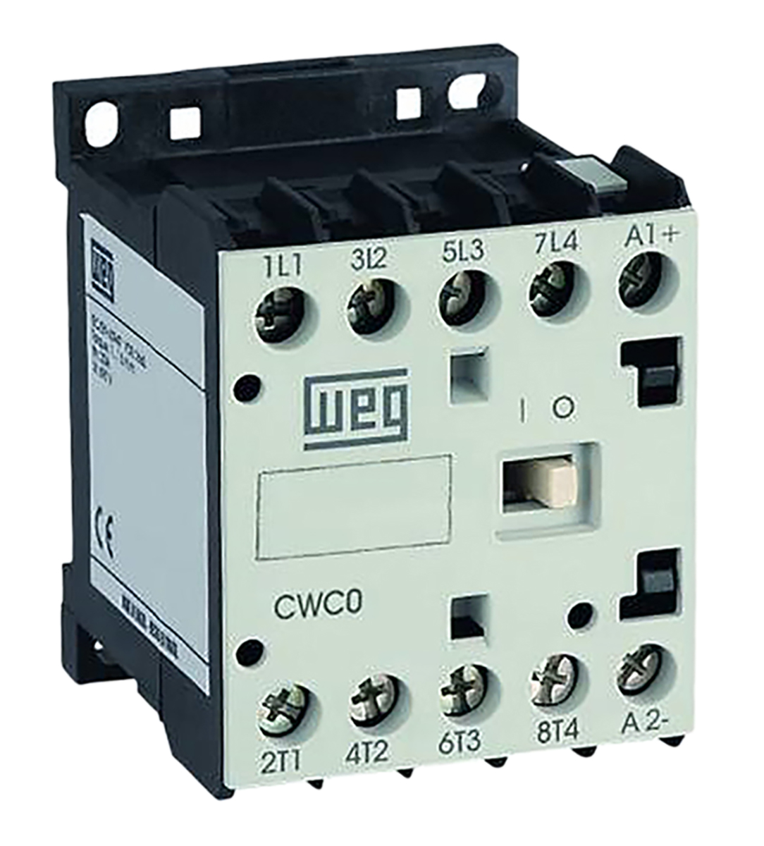 WEG CWC Contactor, 24 V ac Coil, 4-Pole, 7 A, 4NO, 690 V ac