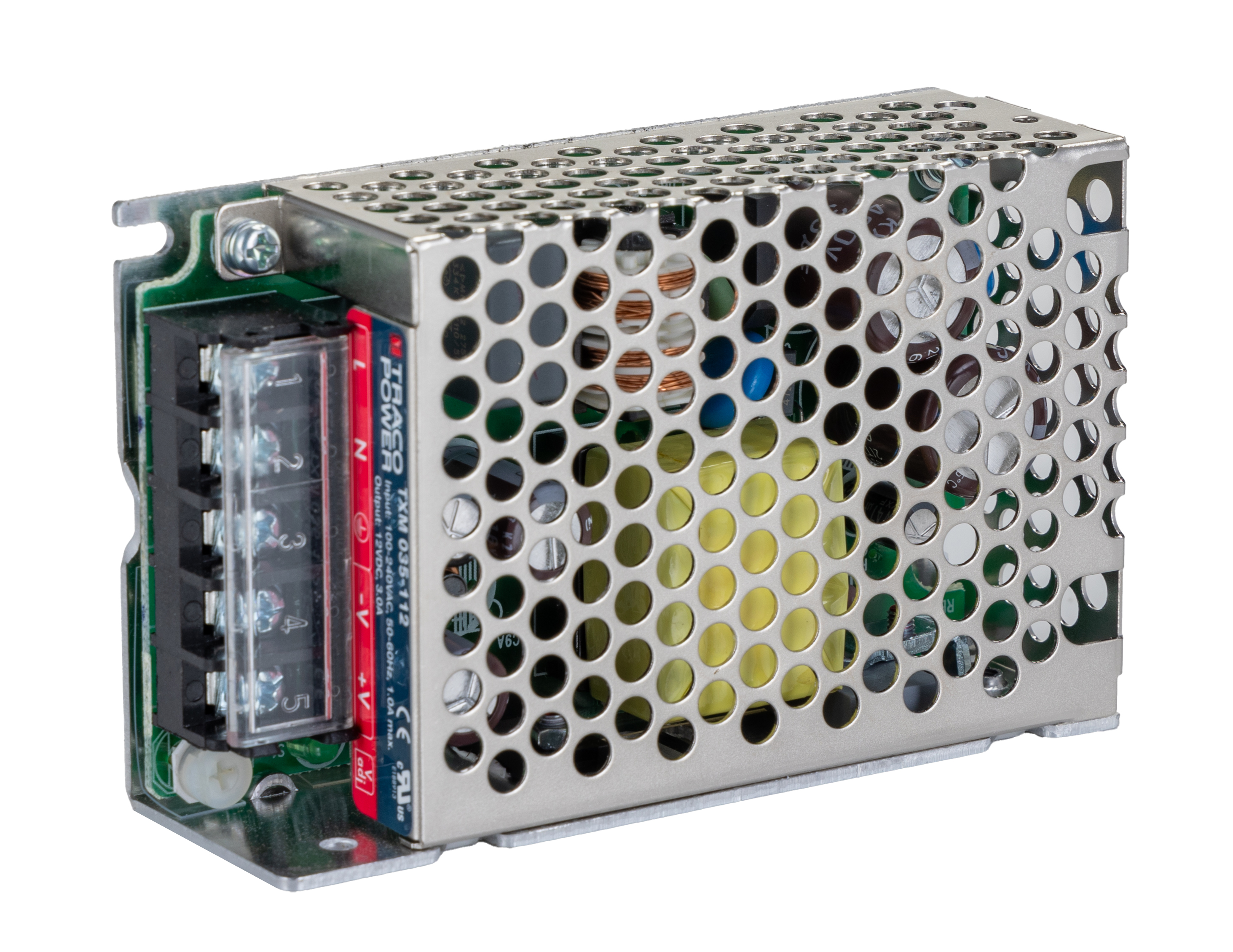 TRACOPOWER Switching Power Supply, TXM 035-112, 12V dc, 3A, 36W, 1 Output, 85 → 264 V ac, 120 → 375 V dc