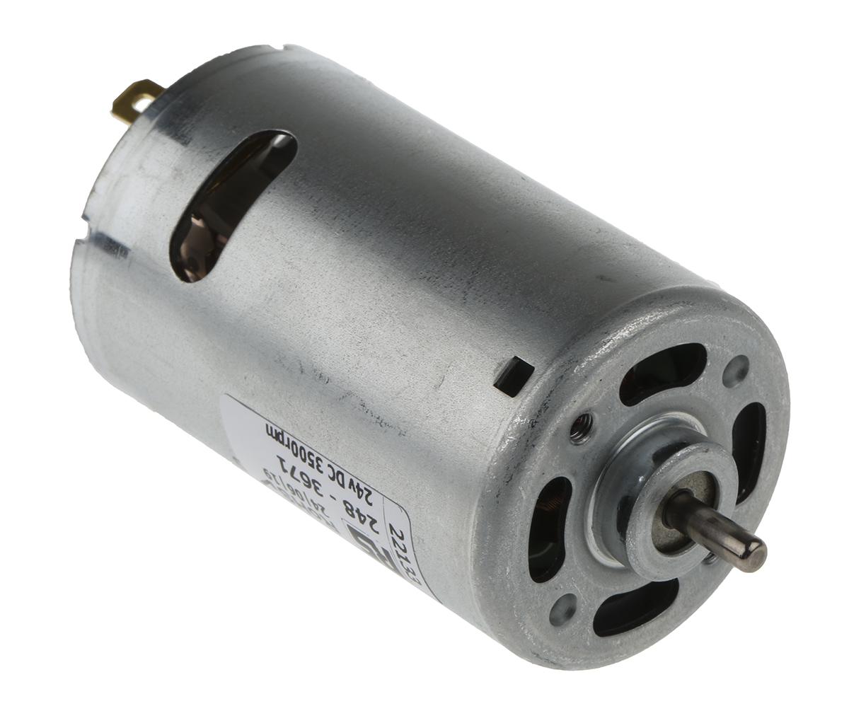 Mellor Electric Brushed DC Motor, 24 V dc, 10 Ncm, 3500 rpm