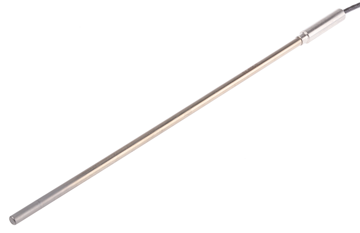 RS PRO PT100 RTD Sensor, 6mm Dia, 250mm Long, 2 x 3 Wire, Probe, Class B +500°C Max