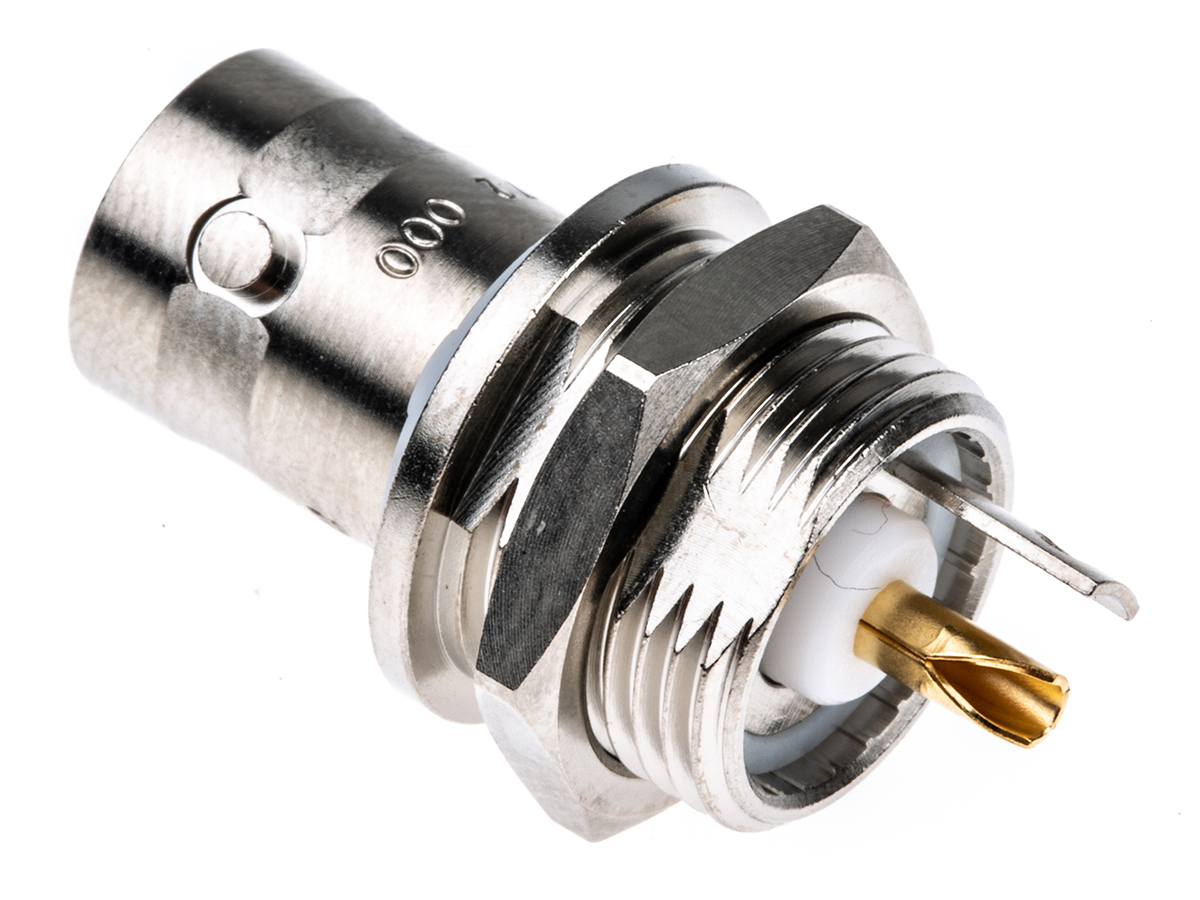 Radiall BNC Series, Jack Panel Mount BNC Connector, 50Ω, Solder Termination, Straight Body