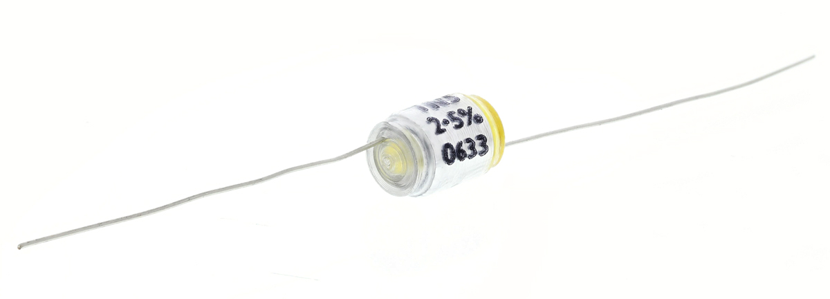 RS PRO Polystyrene Film Capacitor, 160V dc, ±2.5%, 1.5nF, Through Hole