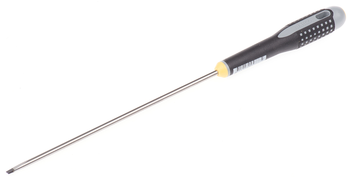 Bahco Slotted  Screwdriver, 4 x 0.8 mm Tip, 175 mm Blade, 297 mm Overall
