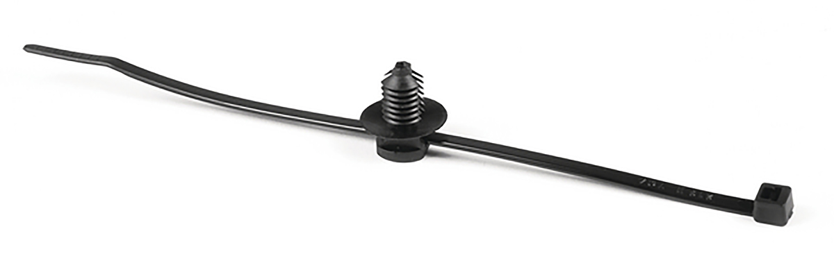 HellermannTyton Cable Tie, Assembly, 150mm x 3.5 mm, Black Polyamide 6.6 (PA66), Pk-500