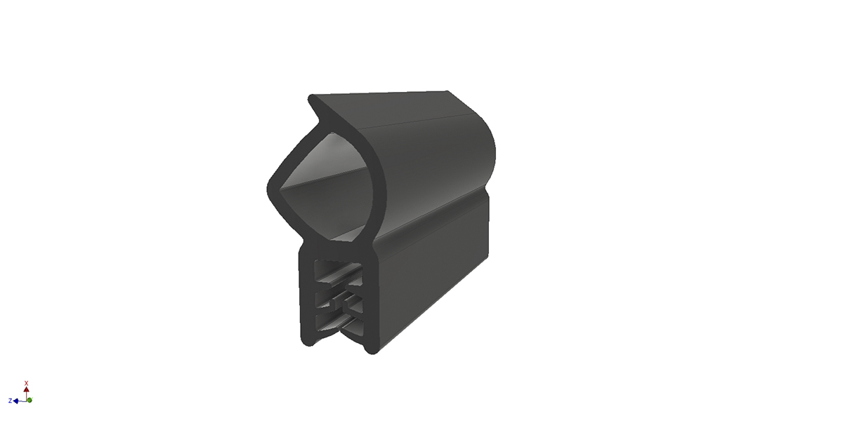 RS PRO Black EPDM  Edging Strip, 20m