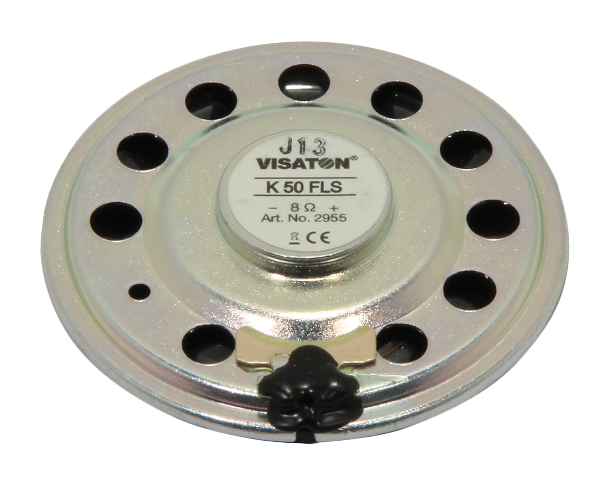 Visaton 50mm dia 1W nom Full Range Speaker Driver, 8Ω, 350 → 20000 Hz