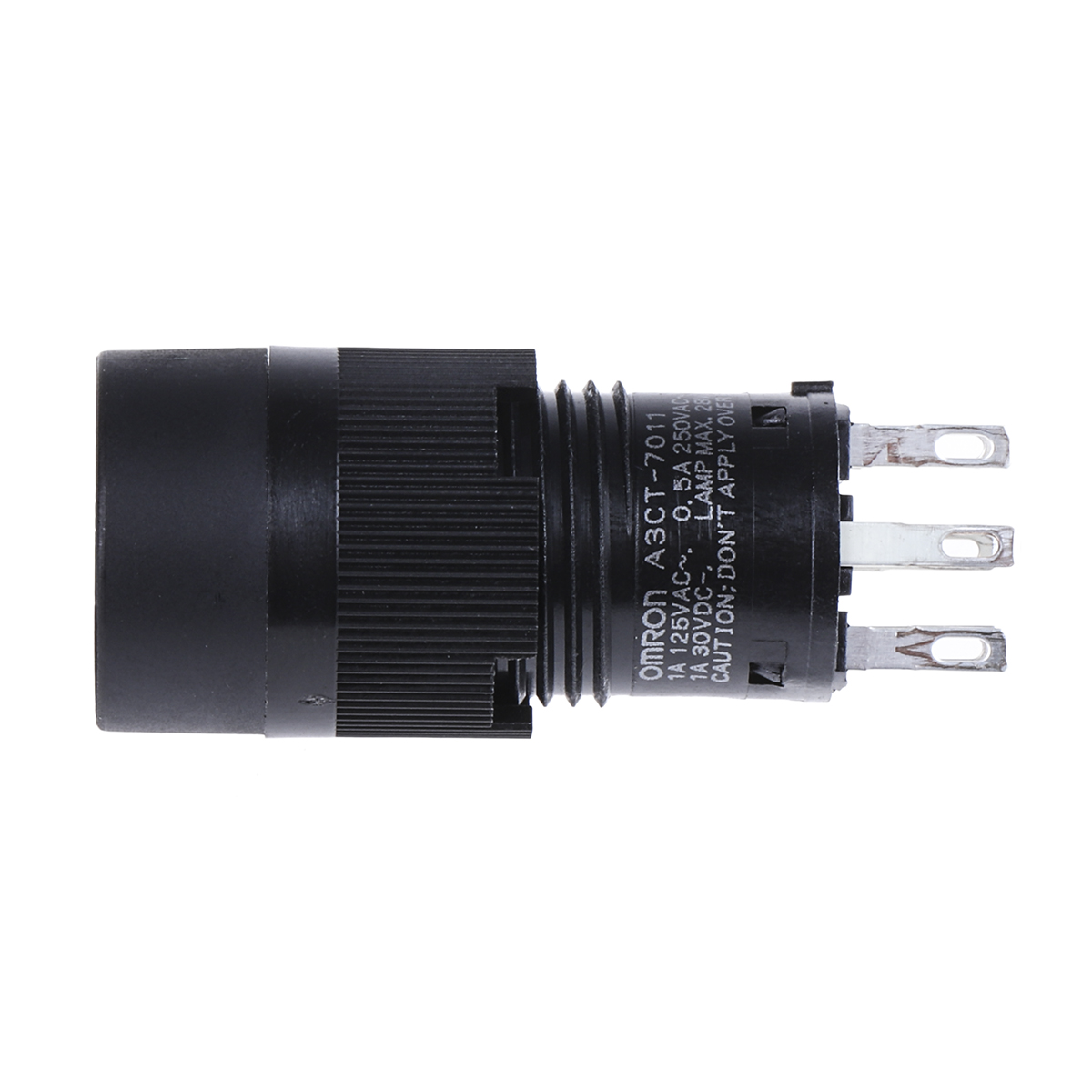 Omron A3CT Series Illuminated Push Button Switch, Momentary, Panel Mount, 12mm Cutout, SPST, 250V ac, IP40