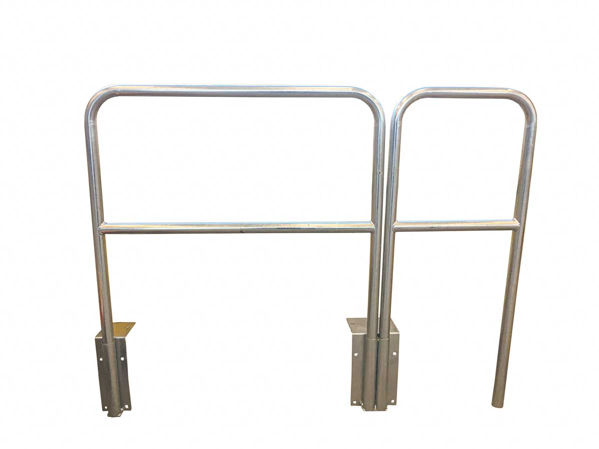 RS PRO Grey Galvanised Steel Barrier Base