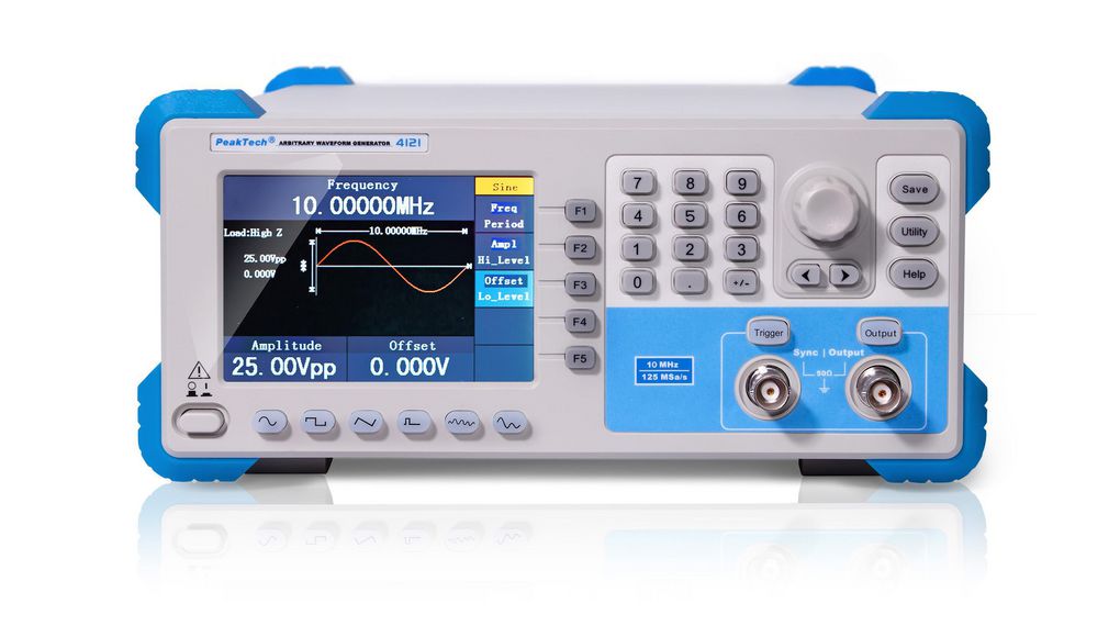 PeakTech P4121 Arbitrary Waveform Generator, 10MHz Max, 1-Channel