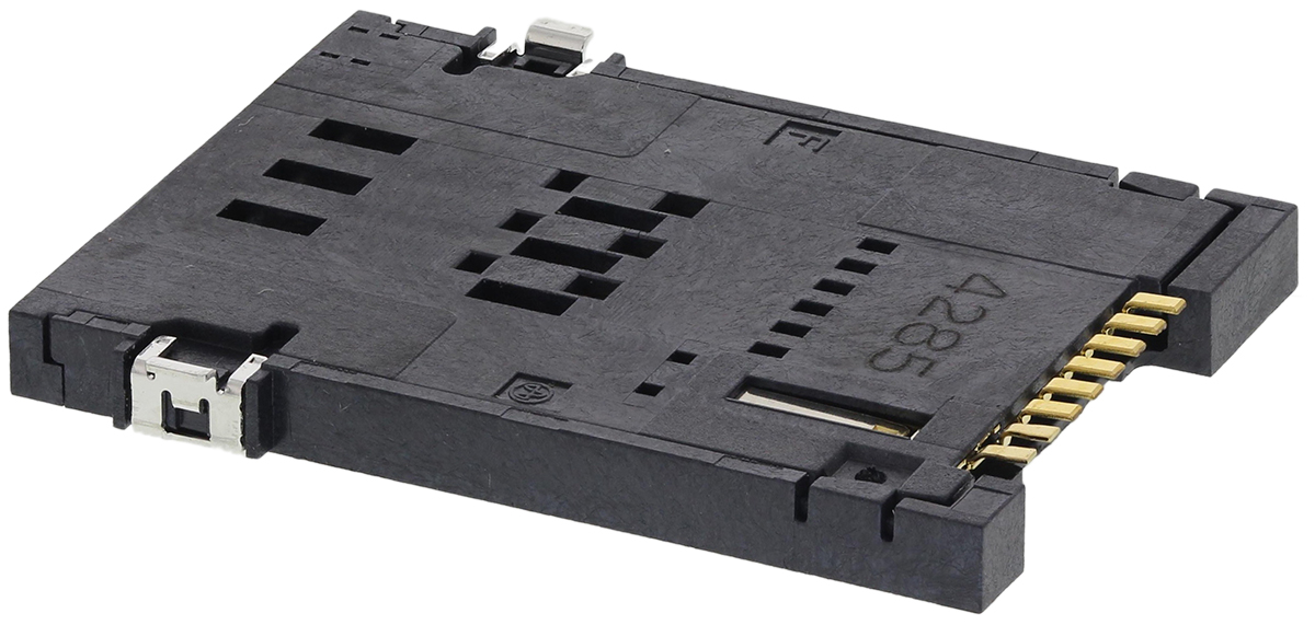 Yamaichi 8 Way Right Angle Memory Card Connector With Solder Termination