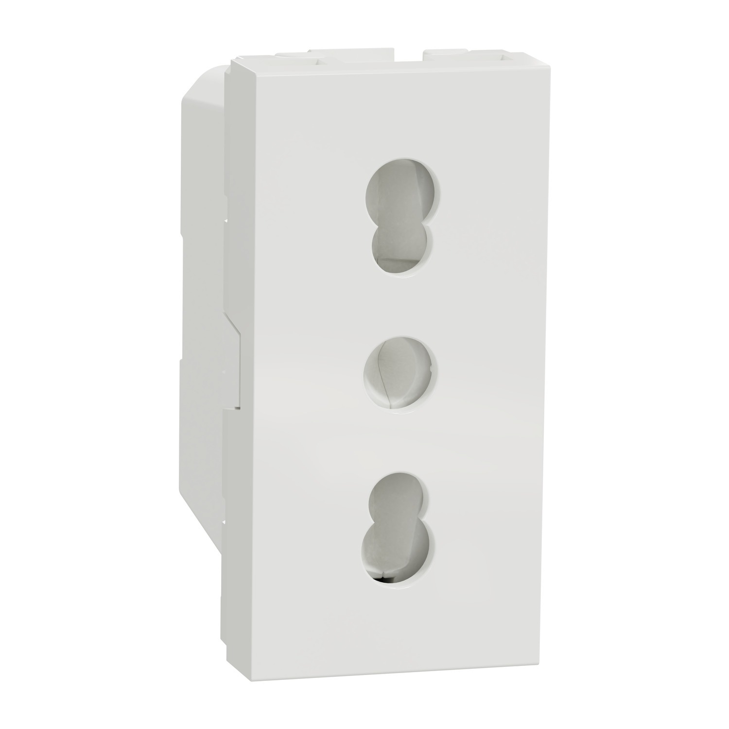 Schneider Electric, Unica IP21D White Flush Mount 2P+E Industrial Power Socket, Rated At 16A, 250 V