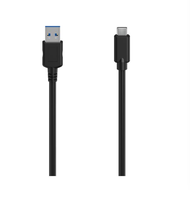 Hama USB 3.2, Male USB C to Male USB A, 5000Mbps, 1.5m