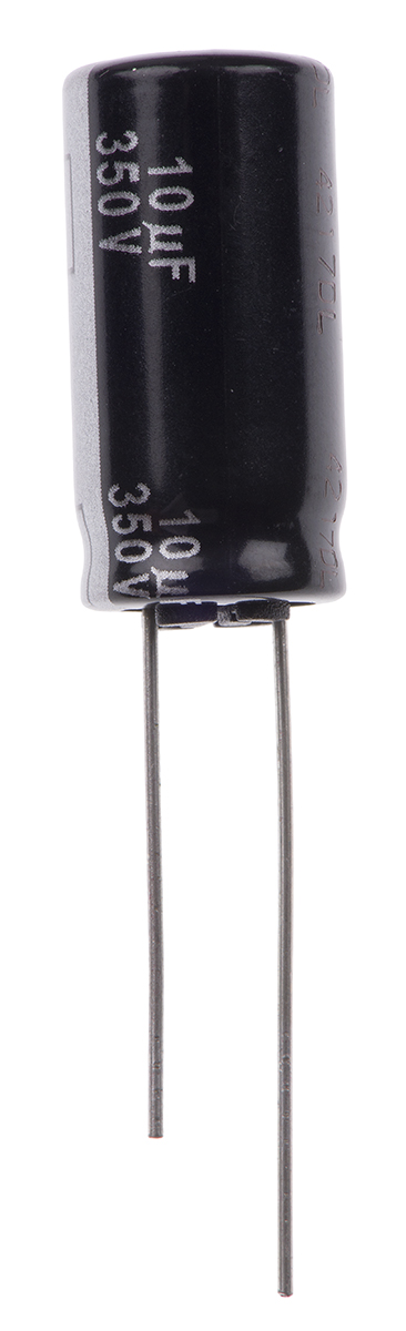 Panasonic 10μF Aluminium Electrolytic Capacitor 350V dc, Radial, Through Hole - EEUED2V100