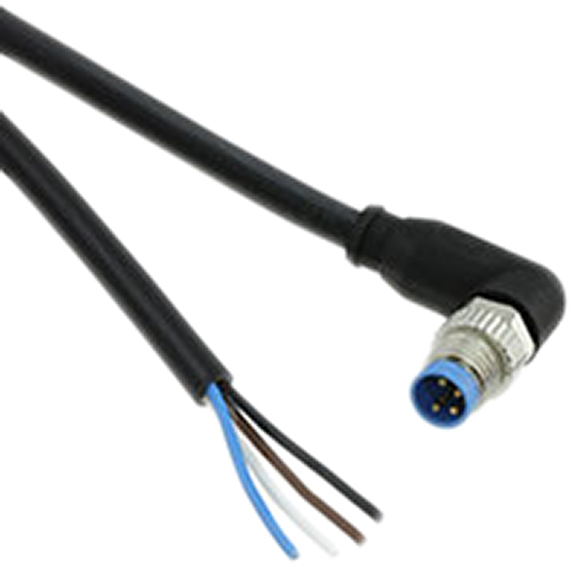 TE Connectivity Male 4 way M8 to Unterminated Free End Sensor Actuator Cable, 1.5 m