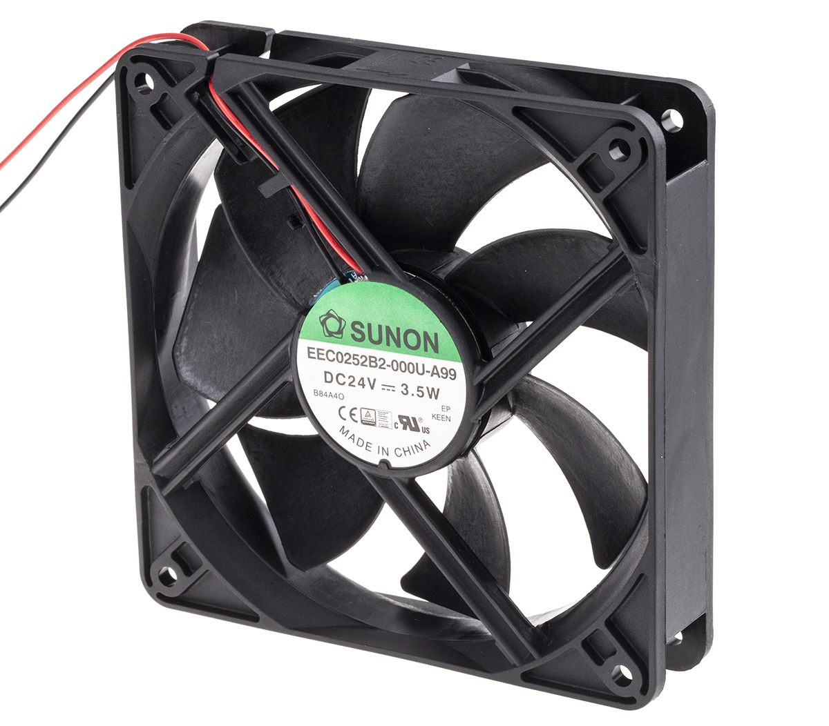 Sunon EE Series Axial Fan, 24 V dc, DC Operation, 158.1m³/h, 3.5W, 146mA Max, 120 x 120 x 25mm