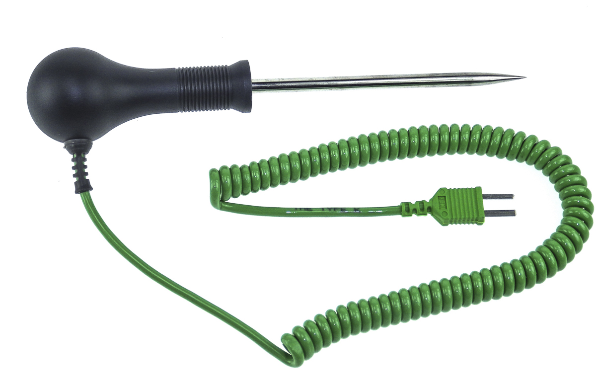 RS PRO K Needle Temperature Probe, 100mm Length, 6mm Diameter, +250 °C Max, With SYS Calibration
