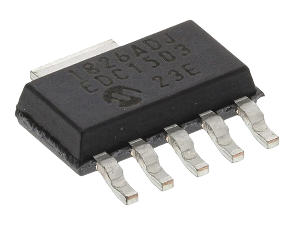 Microchip MCP1826T-ADJE/DC, Voltage Regulator 6V SOT-223 5-Pin