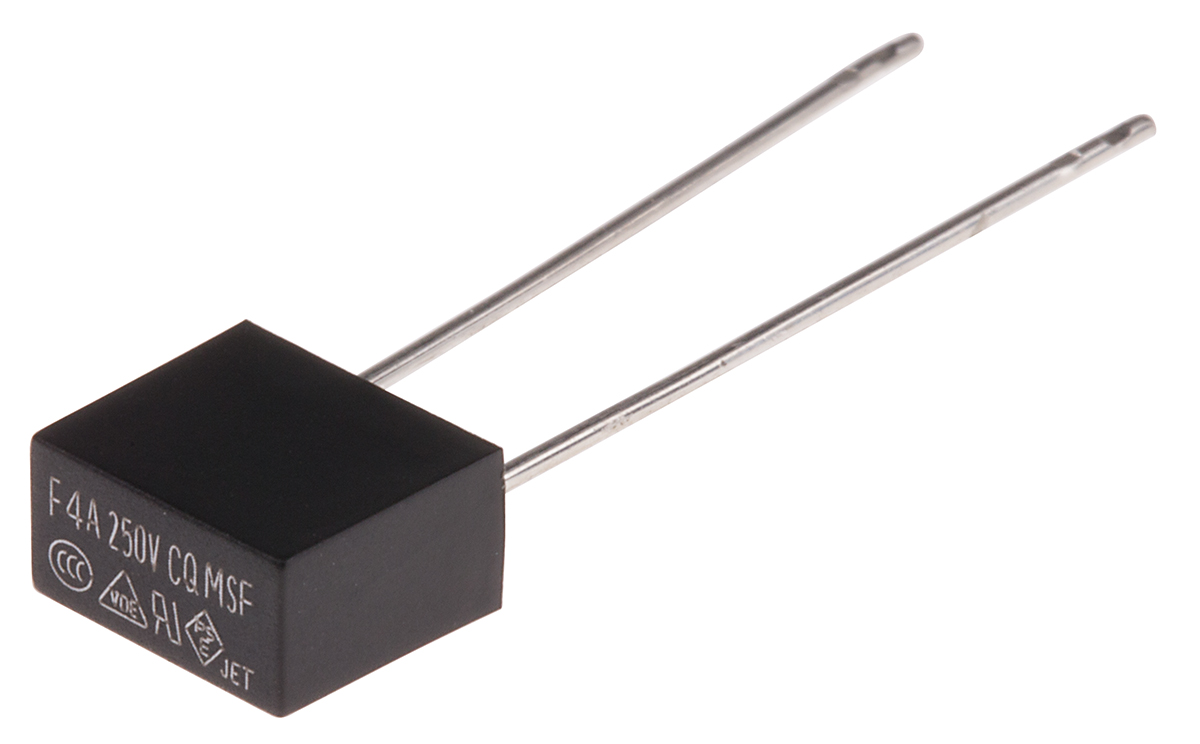 RS PRO PC Board Non Resettable Fuse, Radial 4A, 250V
