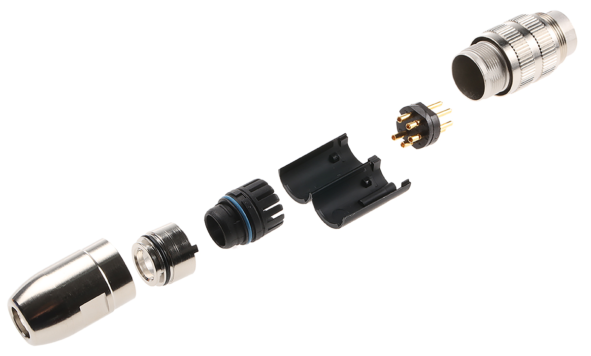 Lumberg 5 Pole Din Plug, DIN EN 60529, 5A, 250 V ac IP68, Male, Cable Mount