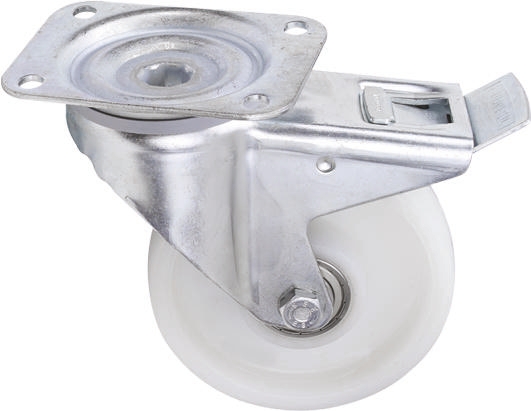 Tente Braked Swivel Castor Wheel, 350kg Capacity, 160mm Wheel