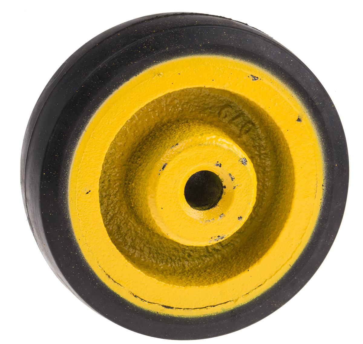 RS PRO Black, Yellow Rubber Anti-Static Trolley Wheel, 100kg