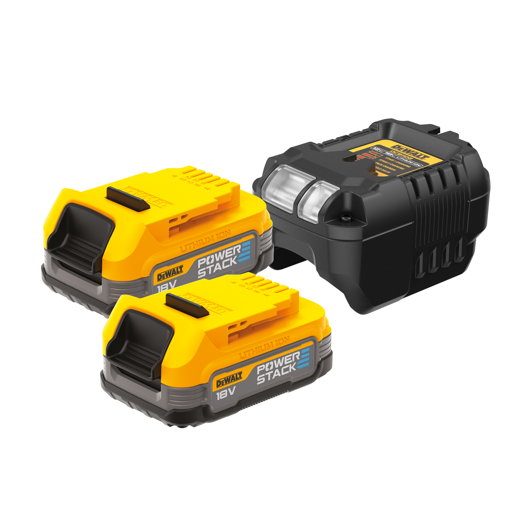 DeWALT DCB1102E2-QW 1.7Ah 18V Battery & Charger, For Use With DEWALT XRType C - Euro Plug