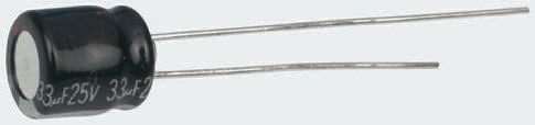 Panasonic 68μF Aluminium Electrolytic Capacitor 10V dc, Radial, Through Hole - EEAGA1A680