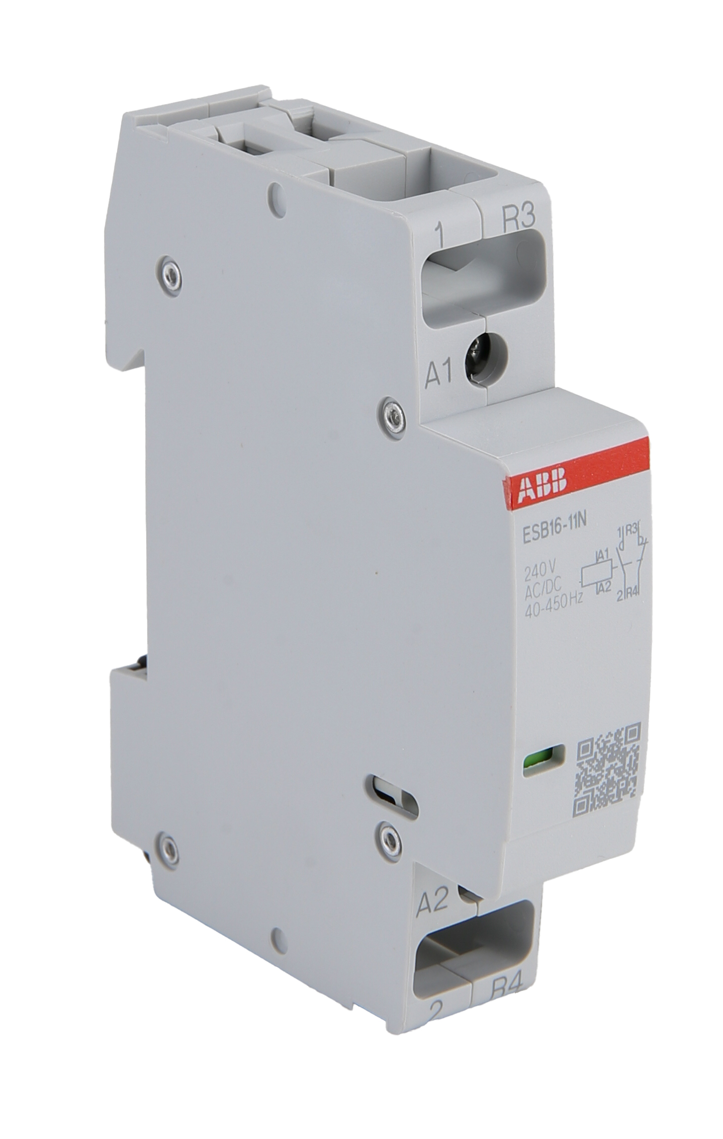 ABB ESB16 Contactor, 240 V ac Coil, 2-Pole, 16 A, 3.7 kW 240 V, 1 NO/1 NC, 250V