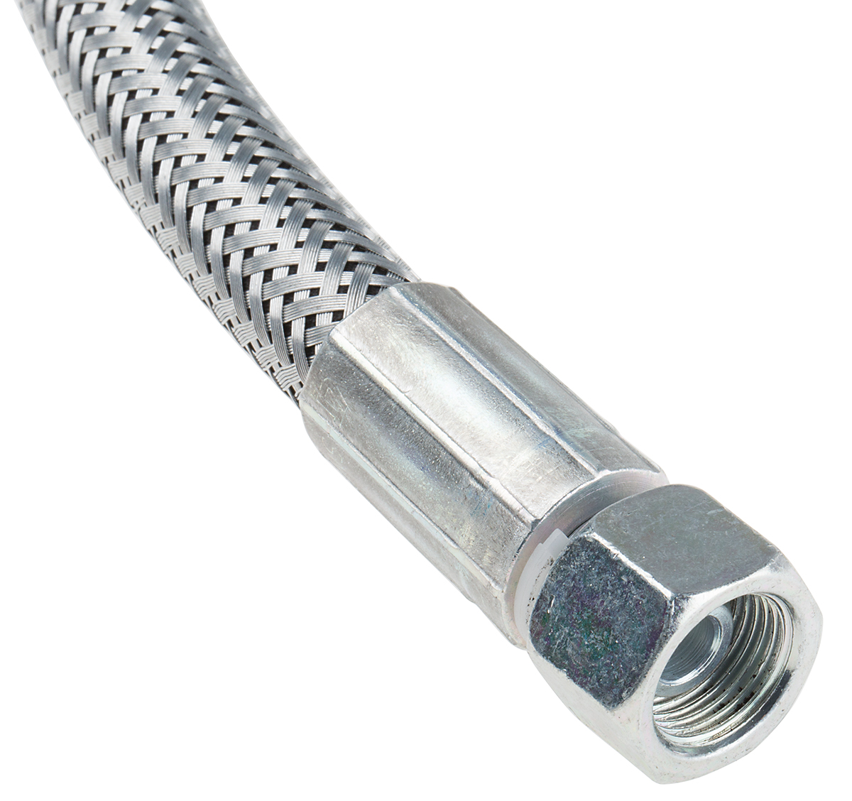 RS PRO 2000mm Galvanized Steel Wire Hydraulic Hose Assembly, 155bar Max Pressure