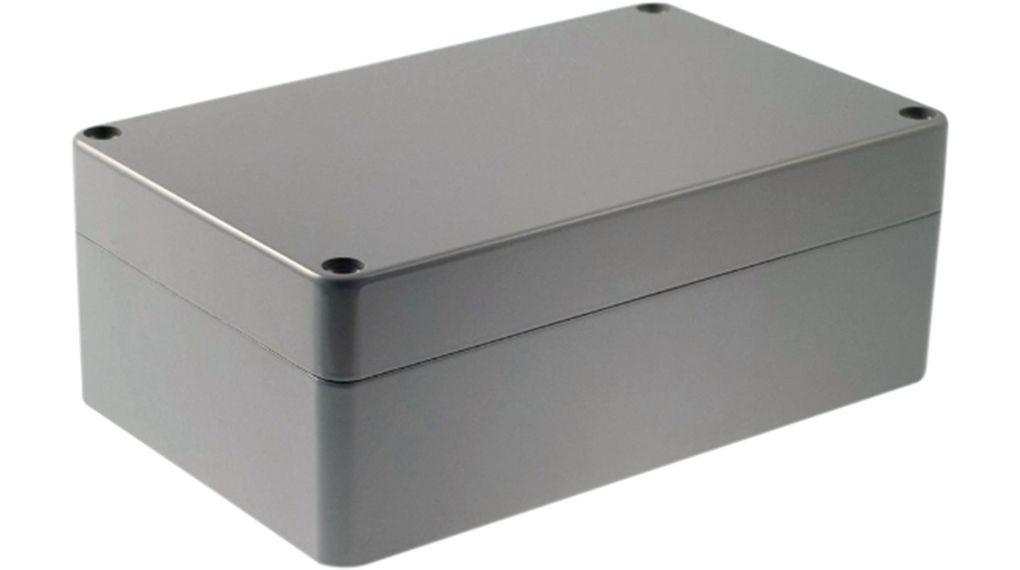 RND RND 455 Series Light Grey Aluminium Enclosure, IP65, Light Grey Lid, 160 x 100 x 60mm