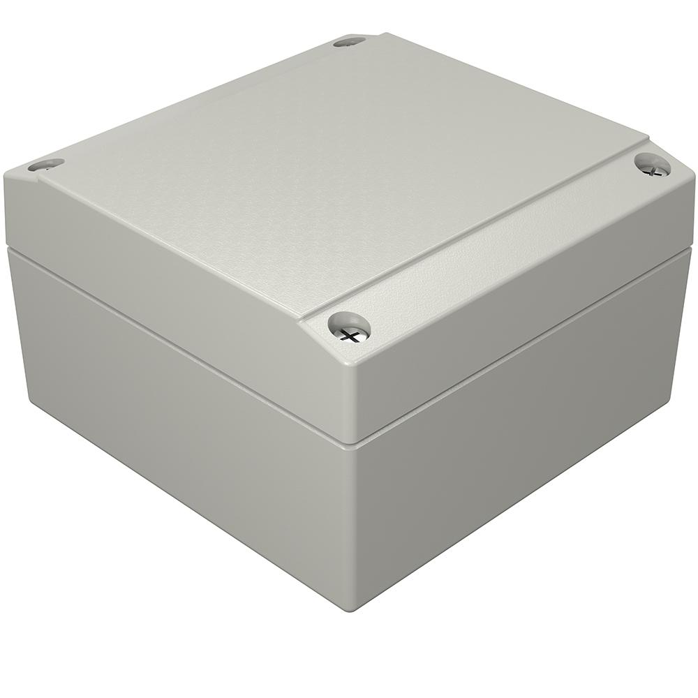 Rose Aluform Series Grey Die Cast Aluminium Enclosure, IP66, IK09, Grey Lid, 100 x 100 x 61mm