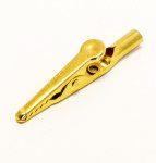 Mueller Electric Crocodile Clip 4 mm Connection, Gold Plated Steel Contact, 10A