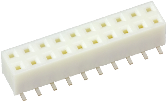 Hirose A3 Series Straight Surface Mount PCB Socket, 20-Contact, 2-Row, 2mm Pitch, Solder Termination