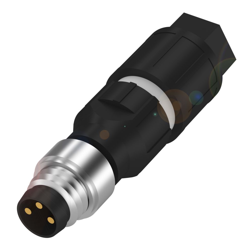 BALLUFF Circular Connector, 3 Contacts, Cable, M8 Connector, Plug, Male, IP67, BCC0HLP Series