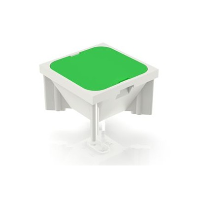 RAFI Green Tactile Switch 30mA 19mm Fixed