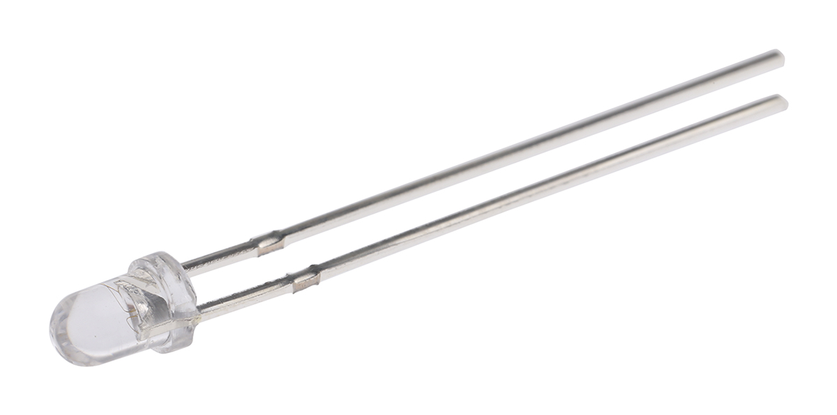 UV3TZ-400-30 Bivar, UV LED, 400nm 40mW 30 °, 2-Pin Through Hole package