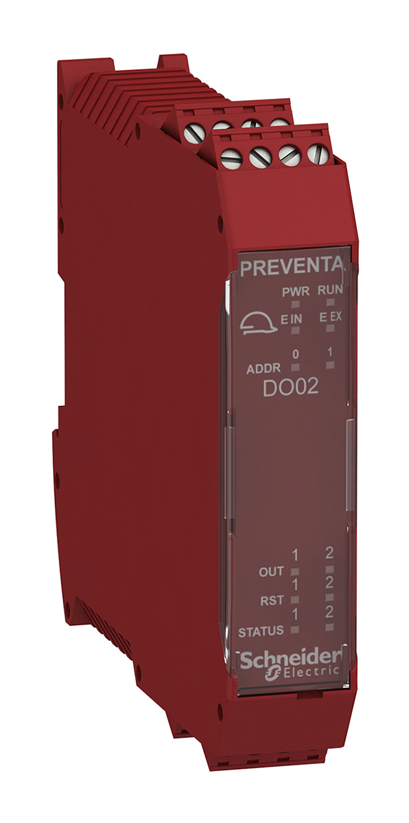 Preventa XPSMCM Output Module, 2 Inputs, 4 Outputs, 24 V dc