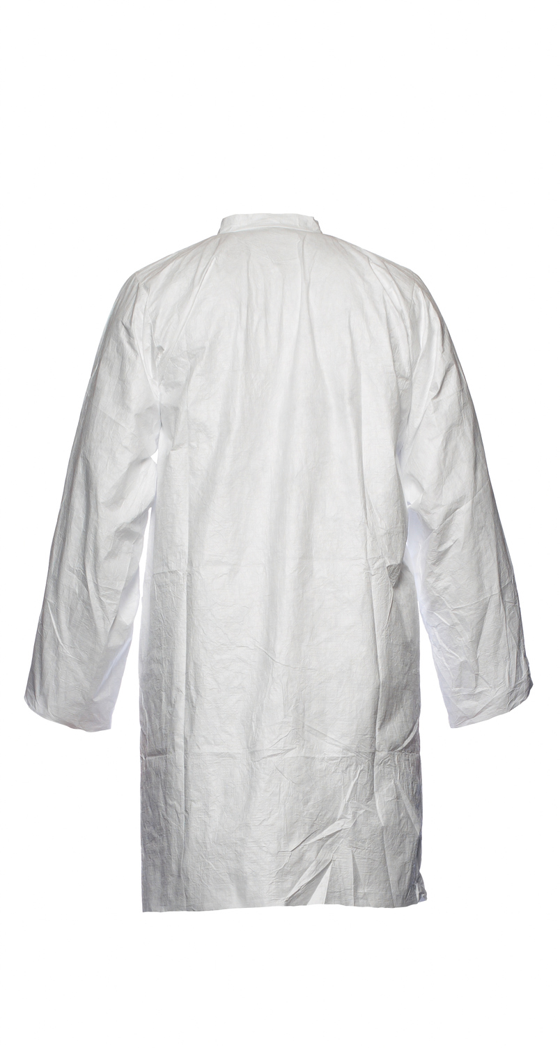 DuPont White Unisex White Lab Coat, M