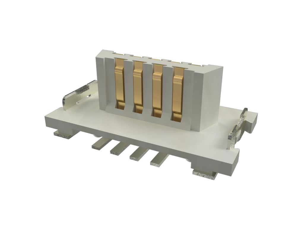 Amphenol Communications Solutions Conan Lite Series Vertical Surface PCB Header, 9 Contact(s), 1 mm Pitch, Shrouded