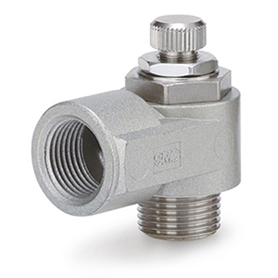 SMC AS2 Series Threaded Pneumatic Silencer & Exhaust Restrictor Function Fitting, R 1/4 Inlet Port, 2mm Tube Inlet