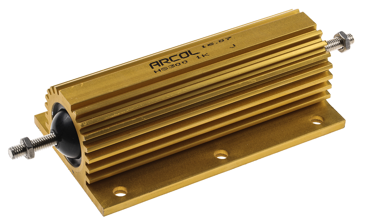 Arcol, 1kΩ 300W Wire Wound Chassis Mount Resistor HS300 1K J ±5%